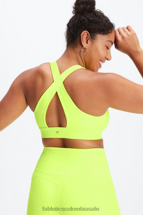 co Fabletics mujer sujetador deportivo oasis twist 109 neón 6ZJ061723