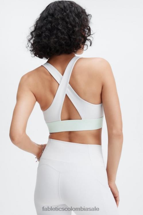co Fabletics mujer sujetador deportivo oasis twist 110 gris suave/cubito de hielo 6ZJ061728