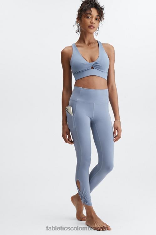 co Fabletics mujer sujetador deportivo oasis twist 110 mezclilla desteñida 6ZJ061726