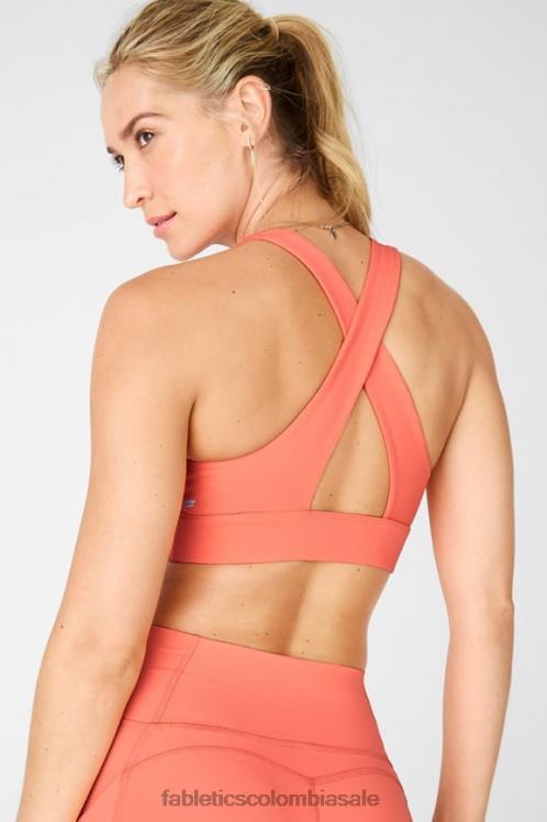 co Fabletics mujer sujetador deportivo oasis twist 111 neblina de coral 6ZJ061731