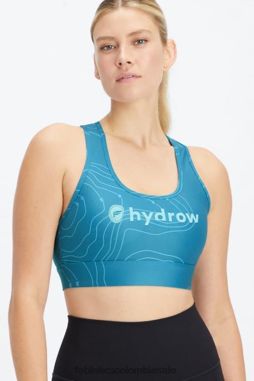co Fabletics mujer sujetador deportivo on-the-go de impacto medio 113 batimetría azul oscuro hydrow 6ZJ061747