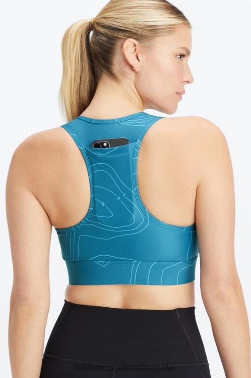 co Fabletics mujer sujetador deportivo on-the-go de impacto medio 113 batimetría azul oscuro hydrow 6ZJ061747