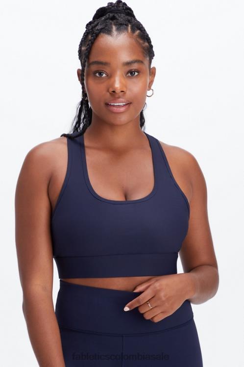 co Fabletics mujer sujetador deportivo on-the-go de impacto medio 114 Marina de guerra profunda 6ZJ061752