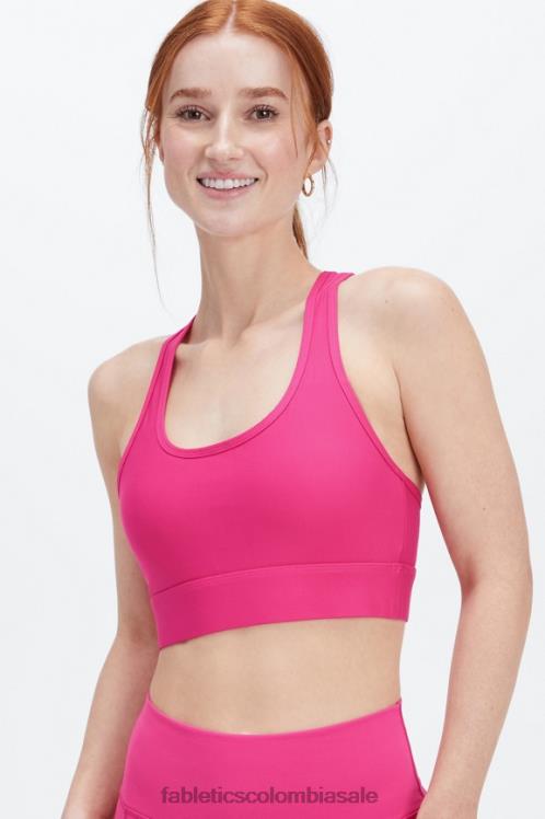 co Fabletics mujer sujetador deportivo on-the-go de impacto medio 114 peluche rosa 6ZJ061751