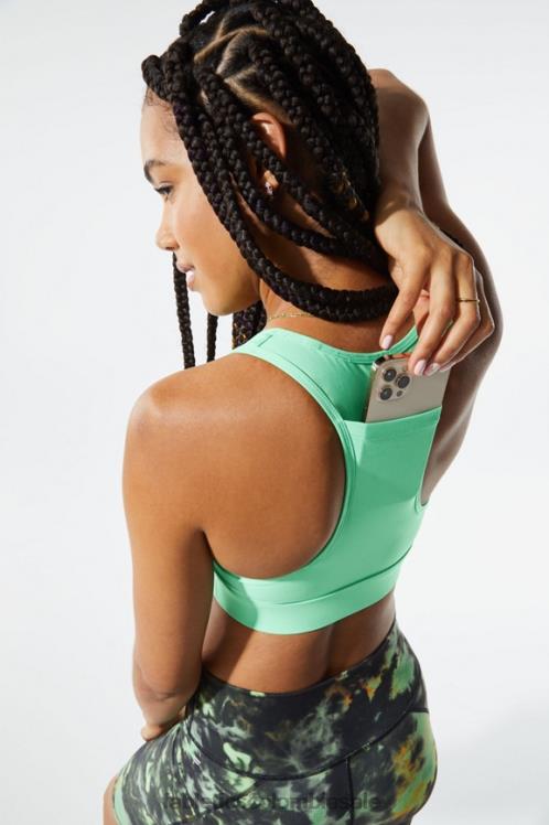 co Fabletics mujer sujetador deportivo on-the-go de impacto medio 116 agua tropical 6ZJ061762