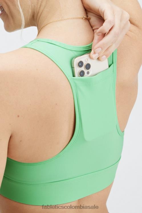 co Fabletics mujer sujetador deportivo on-the-go de impacto medio 116 agua tropical 6ZJ061762