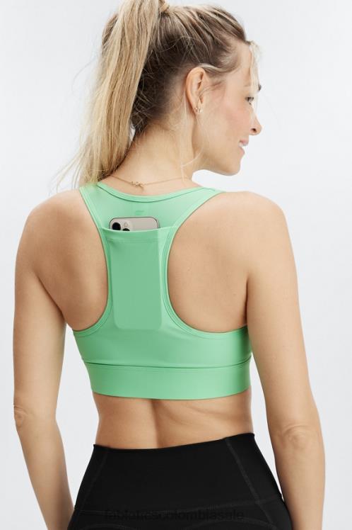 co Fabletics mujer sujetador deportivo on-the-go de impacto medio 116 agua tropical 6ZJ061762