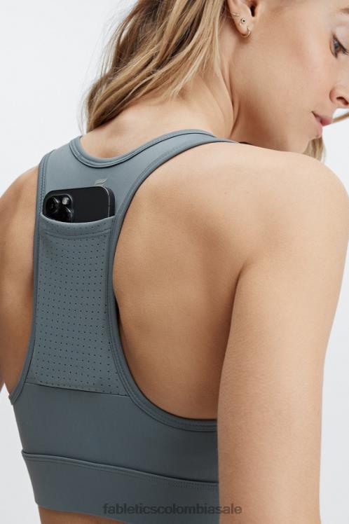 co Fabletics mujer sujetador deportivo on-the-go de impacto medio 116 nube de tormenta 6ZJ061761
