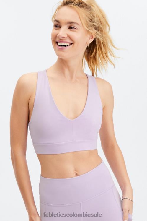 co Fabletics mujer sujetador deportivo on-the-go midi de impacto medio 129 iris borroso 6ZJ061833