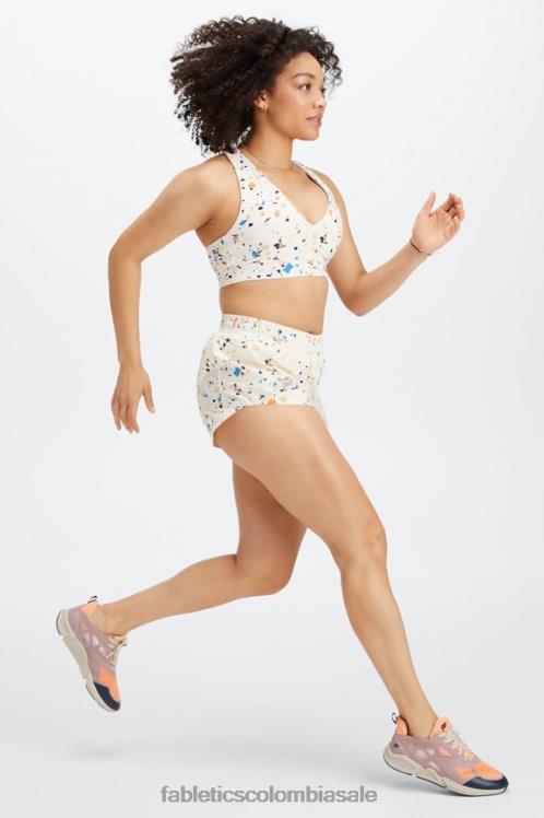 co Fabletics mujer sujetador deportivo on-the-go midi de impacto medio 129 logotipo de terrazo/reflectante 6ZJ061830