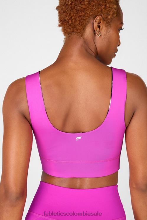 co Fabletics mujer sujetador deportivo reversible de impacto medio harlow fiesta/estático 6ZJ061878