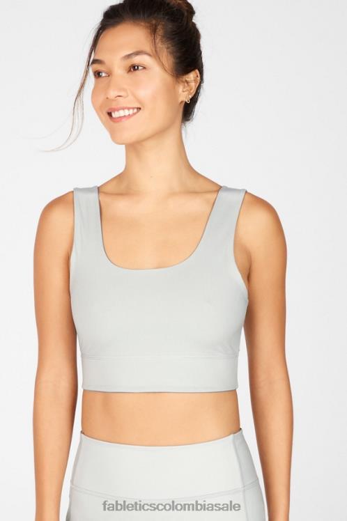 co Fabletics mujer sujetador deportivo reversible de impacto medio harlow nube de lluvia/gris ártico 6ZJ061870