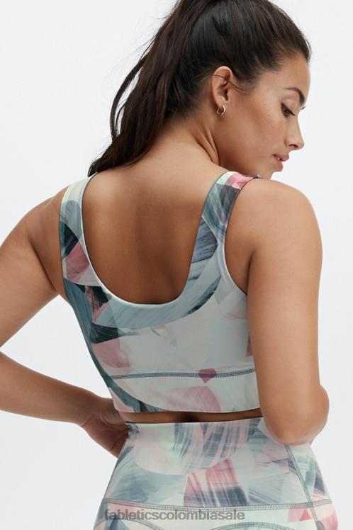 co Fabletics mujer sujetador deportivo reversible de impacto medio harlow paisaje de ensueño/nube de lluvia 6ZJ061867