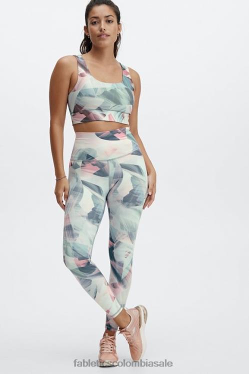 co Fabletics mujer sujetador deportivo reversible de impacto medio harlow paisaje de ensueño/nube de lluvia 6ZJ061867